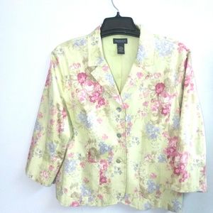 VAN HEUSEN FLORAL BLAZER SIZE: XL
